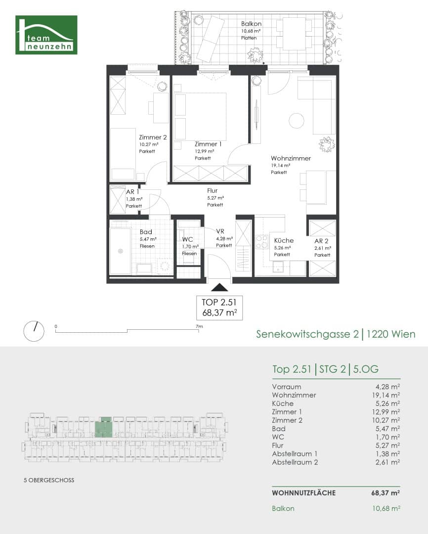 A top-class project awaits you - your new home in a prime location in the 22nd district