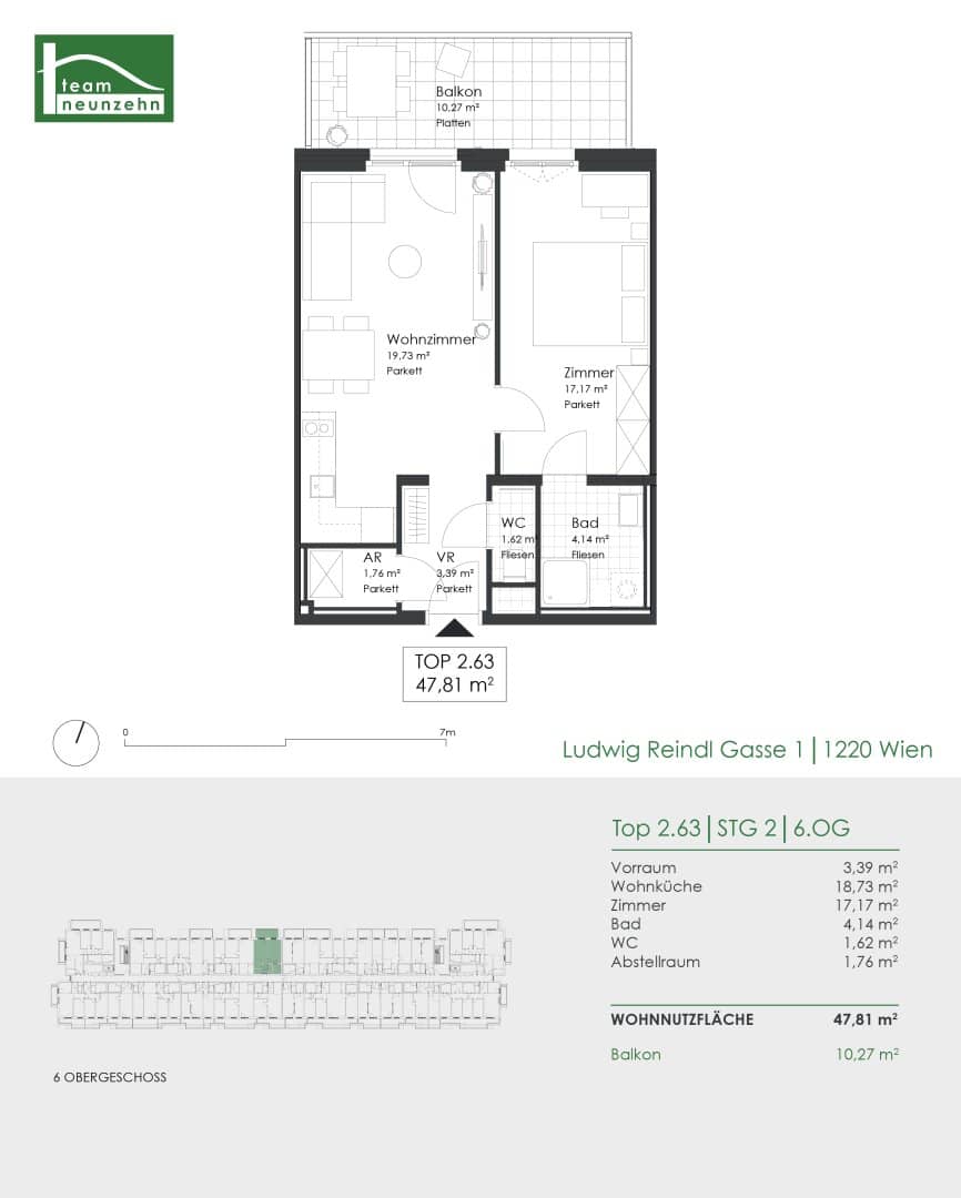 A special-class project awaits you - your new home in a top location of the 22nd district!