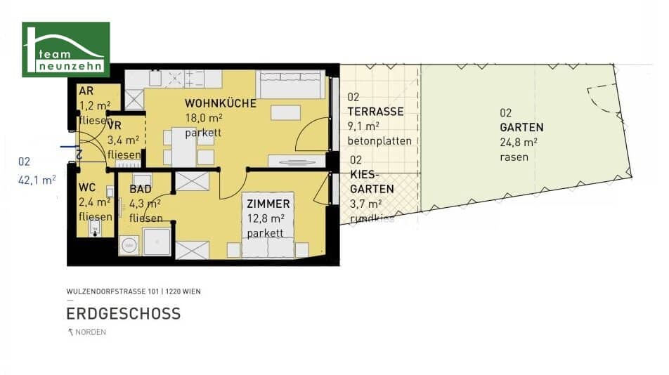 Quiet living close to the Danube and nature – new-build apartments to feel at home