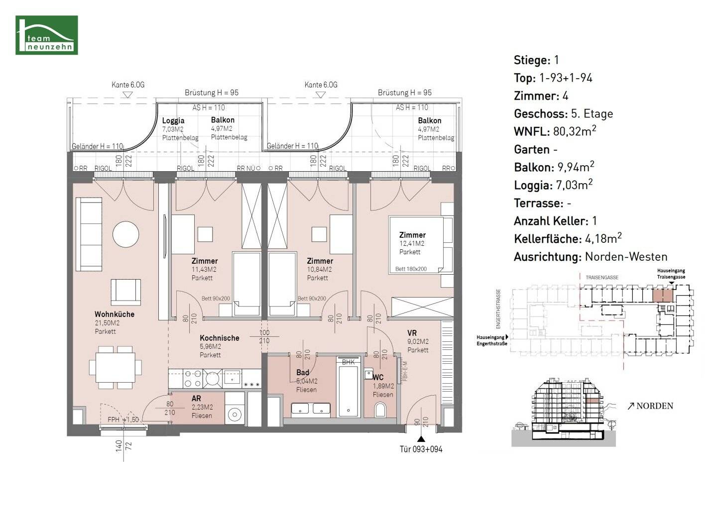 Living in the heart of Brigittenau, modern, well connected and in the green