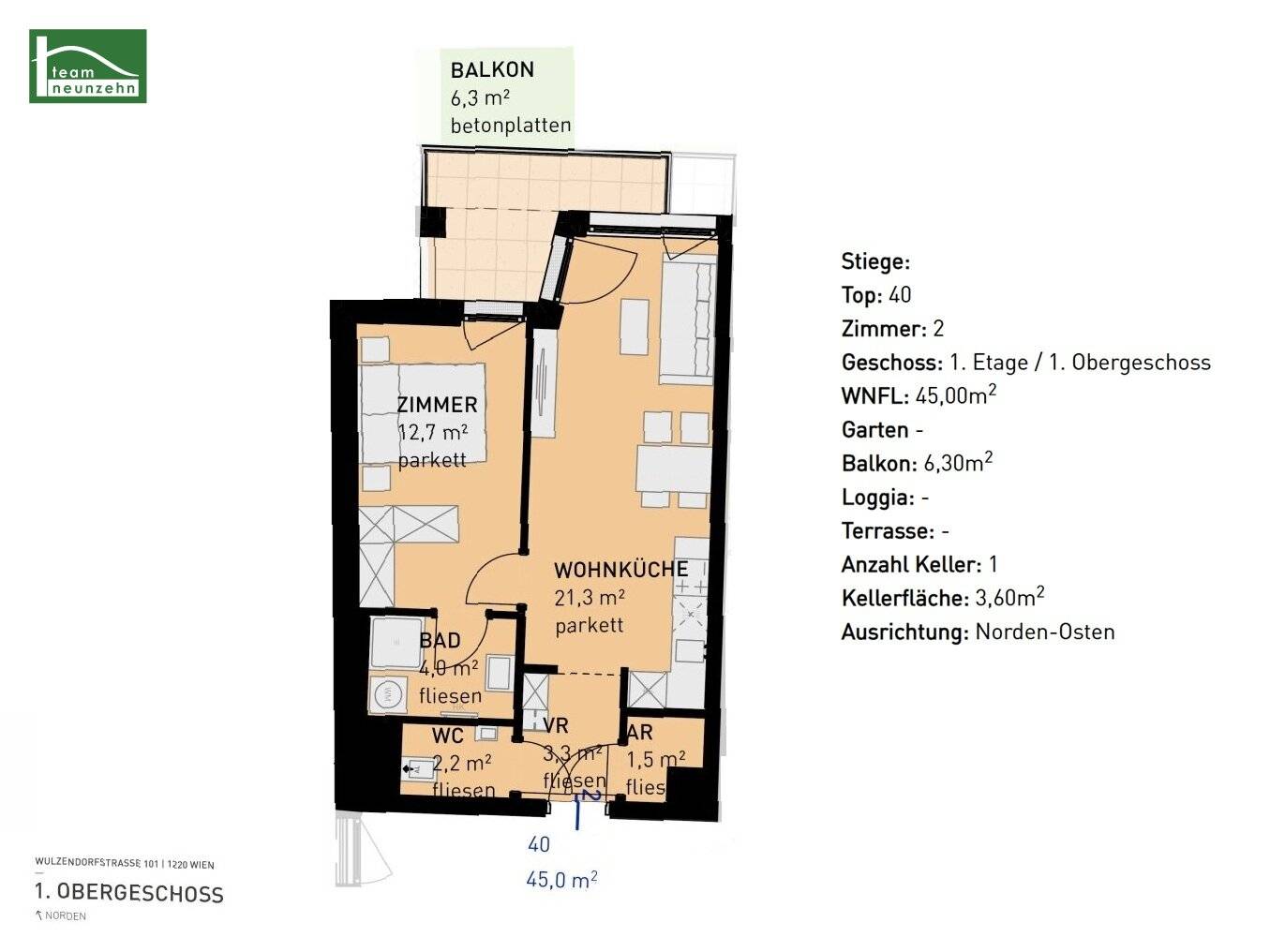 Attractive condominiums in a quiet location with modern fittings