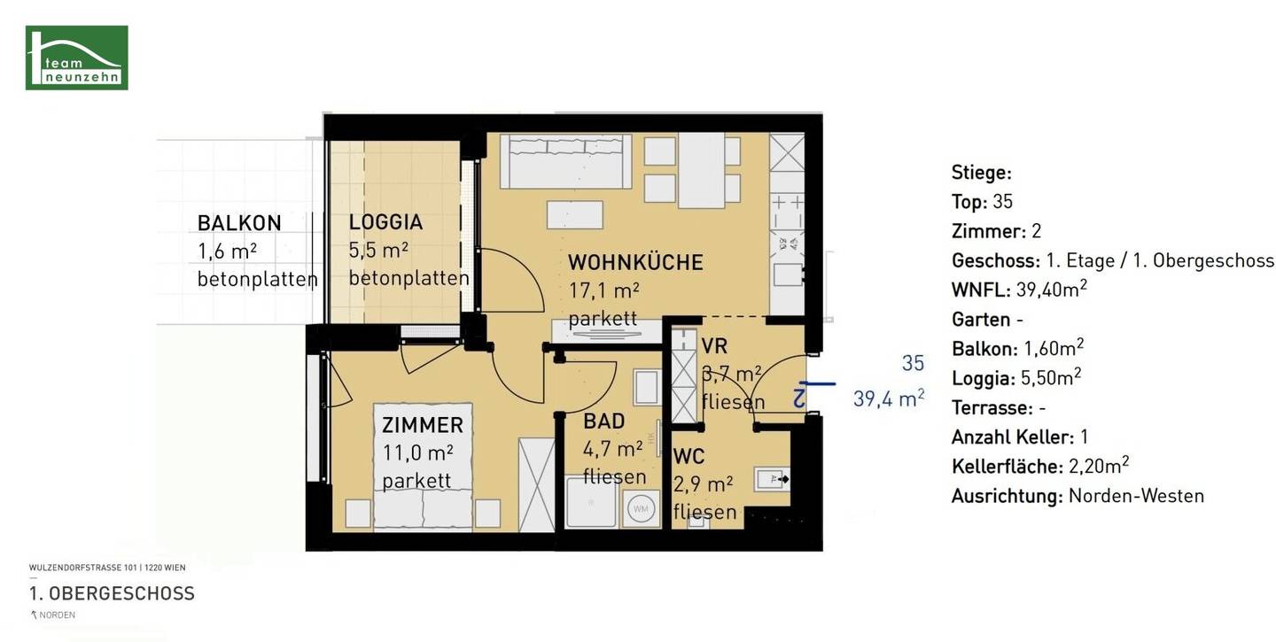 Quiet living near the Danube and nature – new build apartments to feel at home