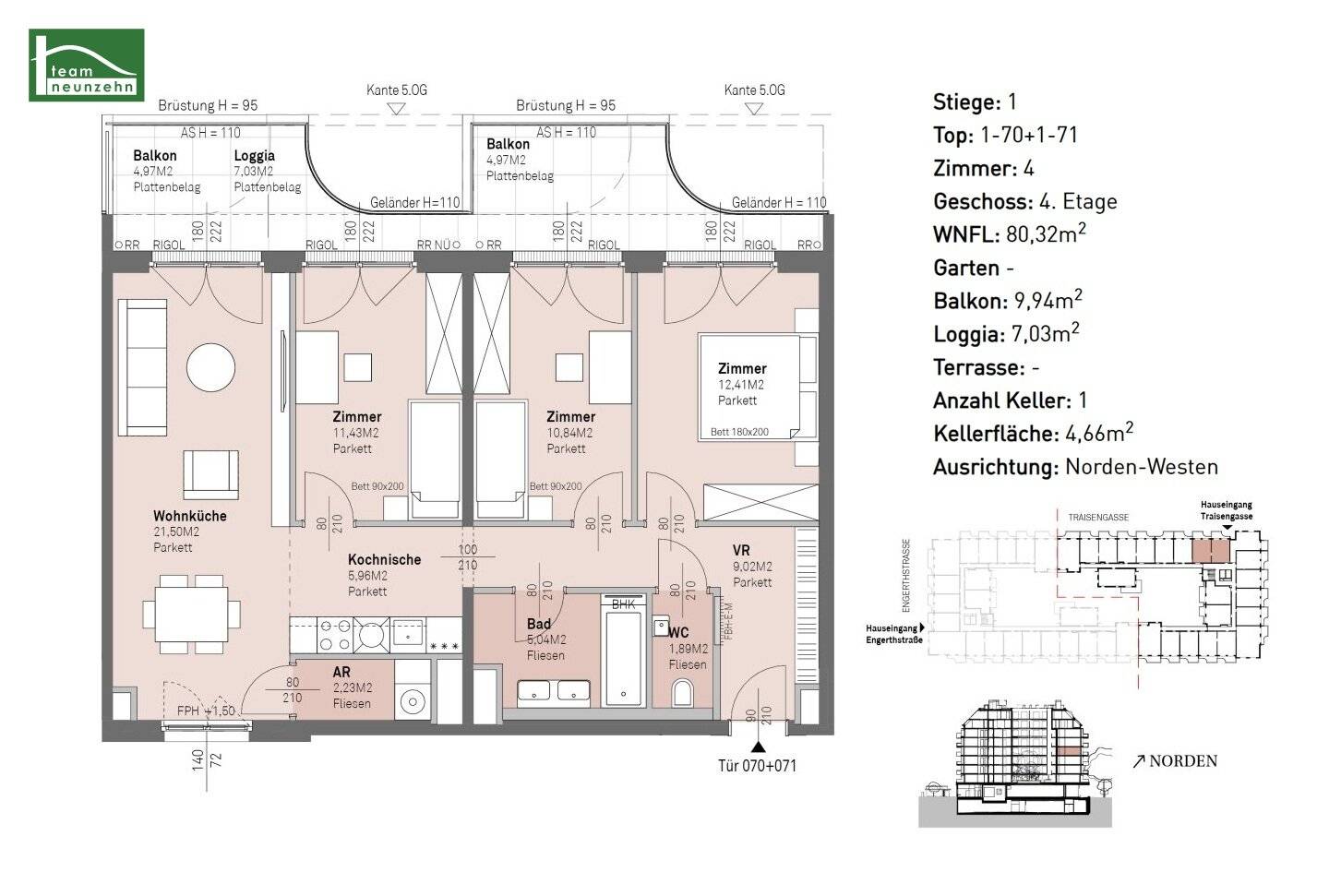 Close to the center and close to nature: Modern apartments between Handelskai and the Danube!