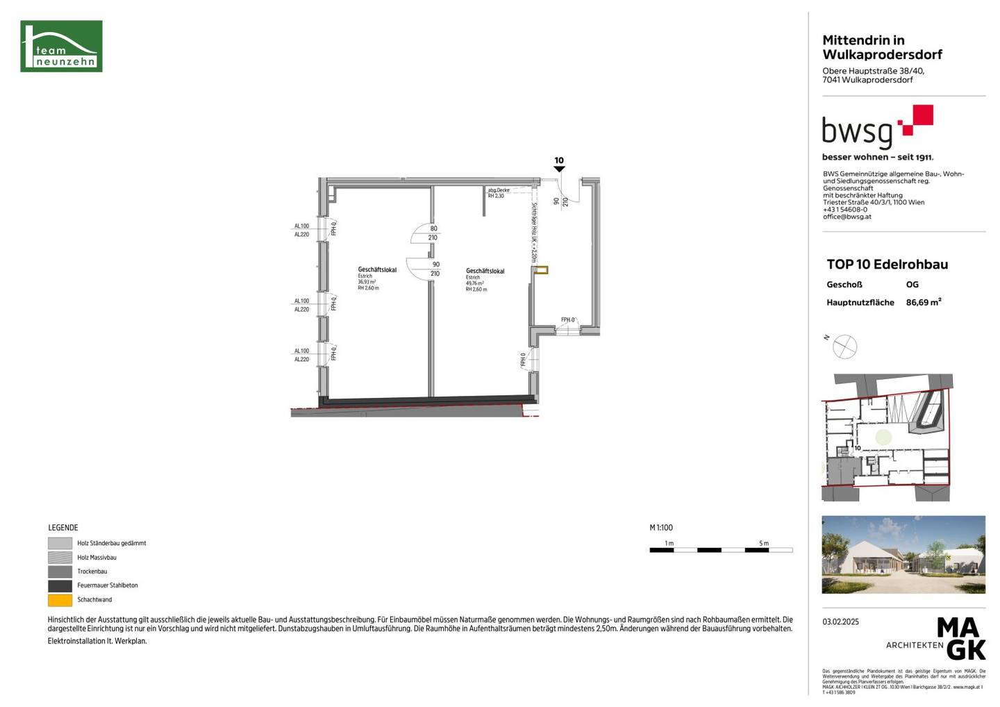 Mittendrin: A modern commercial center is being created in Wulkaprodersdorf