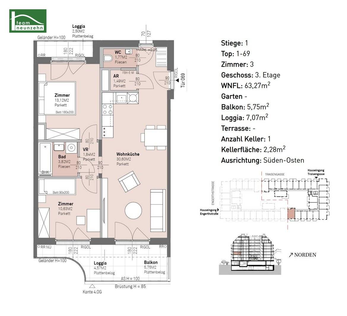 Living between city and nature – well thought-out floor plans near the Danube