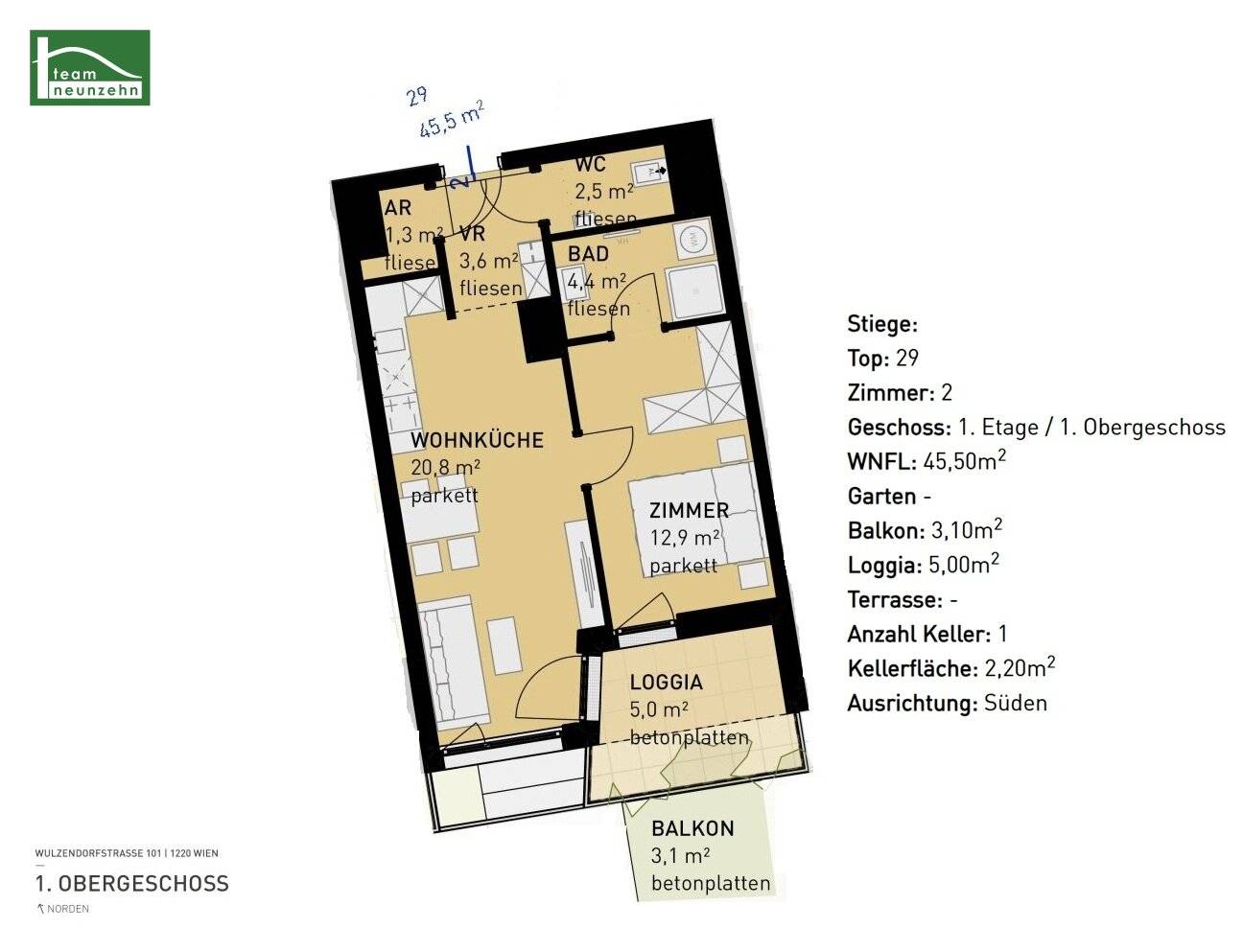 Quiet residential feeling near the Danube and nature: new build apartments to feel at home