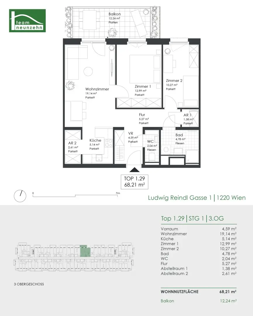 A project of exceptional class awaits you, your new home in a top location of the 22nd district!