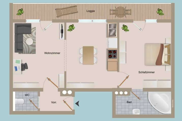 (NOCH) VERMIETETE (FERIEN) WOHNUNG