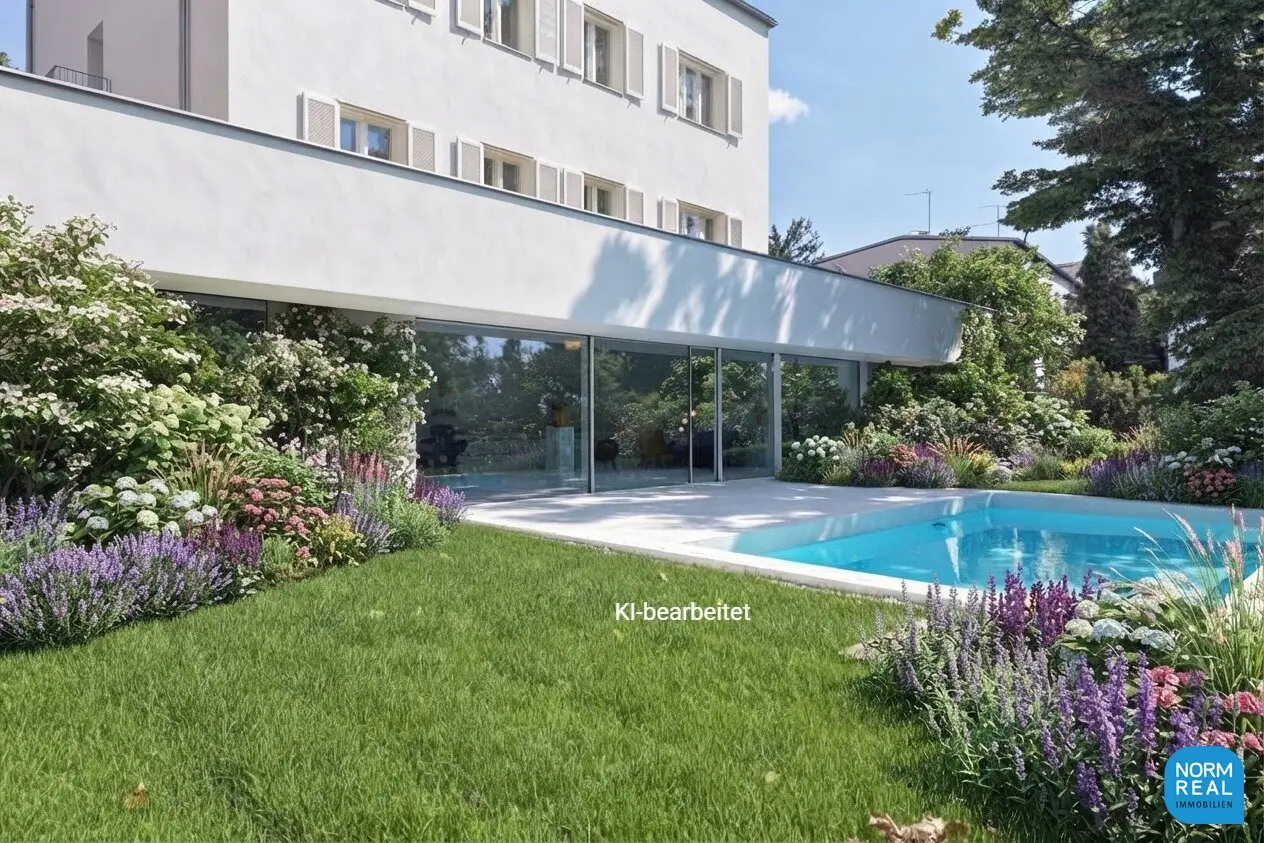 Completely renovated villa in the Vienna Modern style with garden and swimming pool