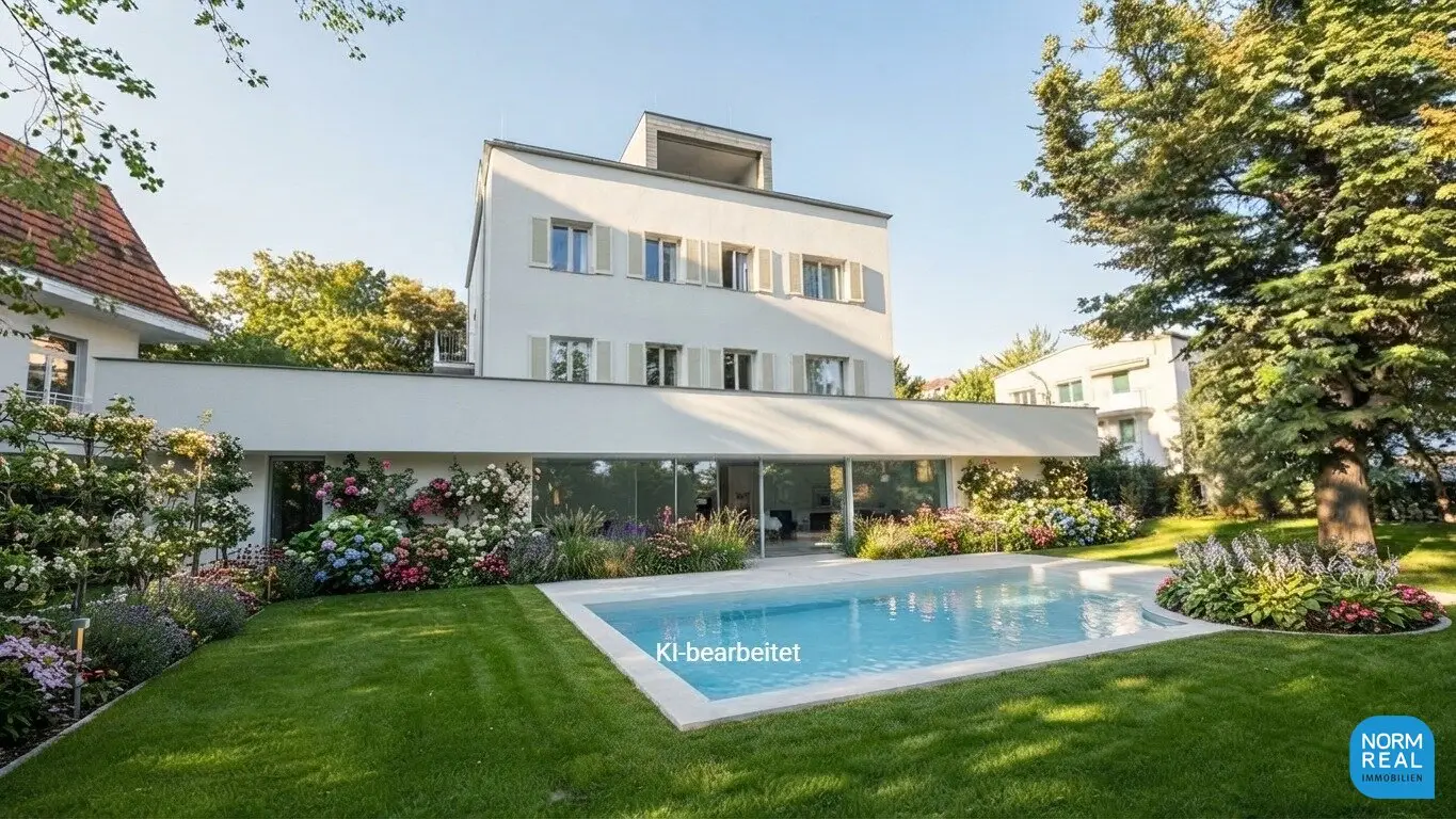 Completely renovated villa in the Vienna Modern style with garden and swimming pool