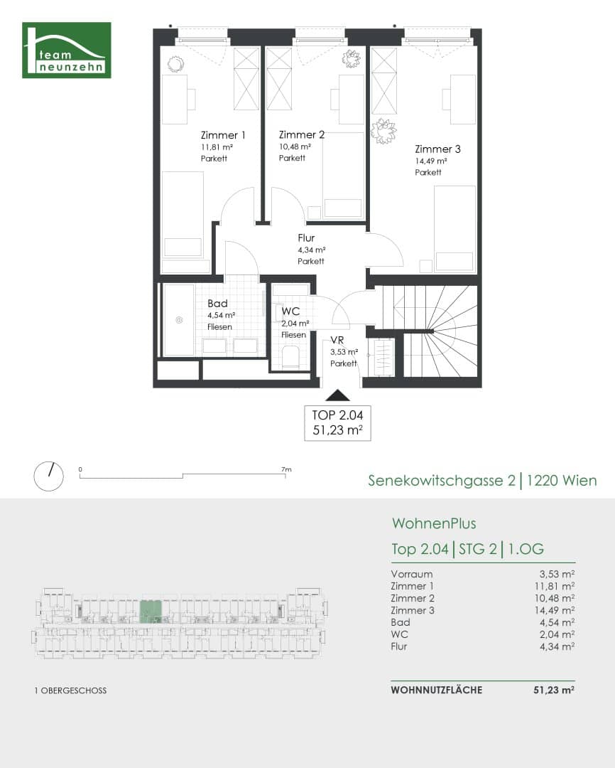 A top-class project awaits you, your new home in a prime location in the 22nd district