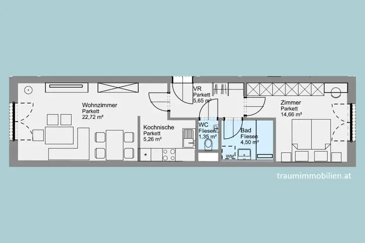 Super cool new build apartment for € 265,000 first occupancy