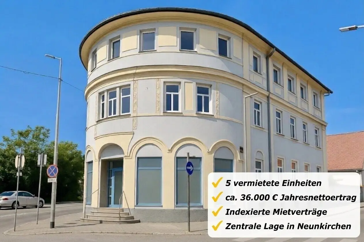 HIGH-YIELD OPPORTUNITY | Fully let | approx. € 36,000 net income | Indexed rents | approx. 554 m² usable area | approx. 343 m² plot