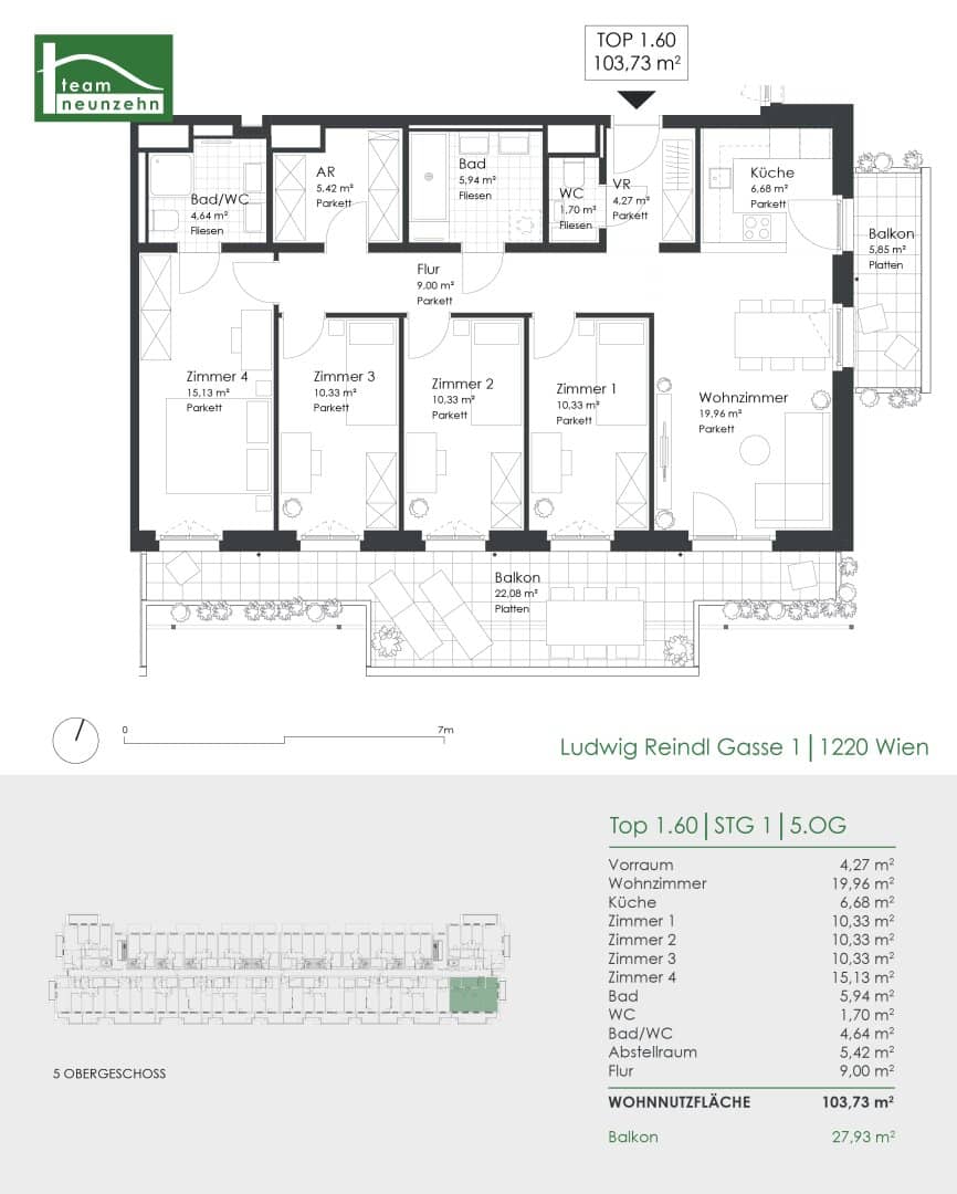 A top-class project awaits you - your new home in a top location in the 22nd district