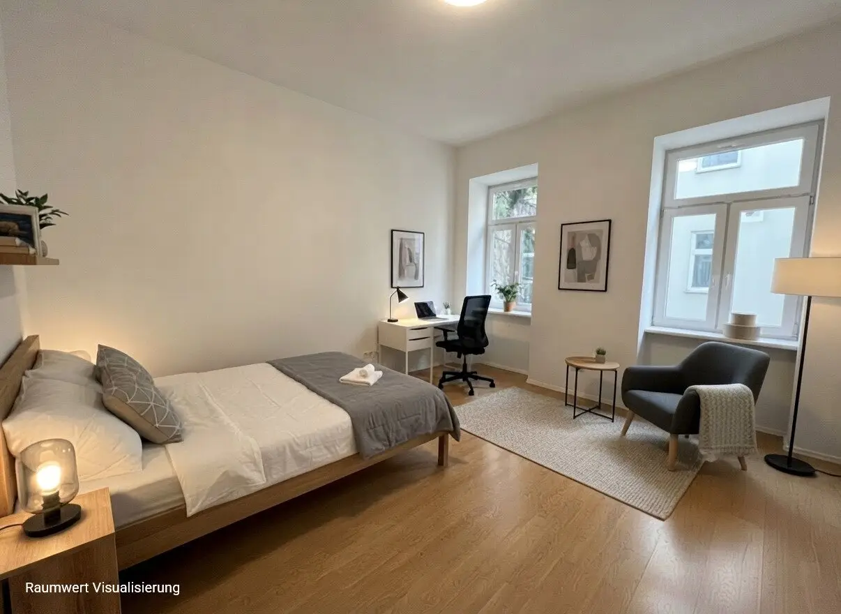 MODERN SINGLE APARTMENT | 1 Room | approx. 30 m² living area | courtyard quiet location | 1st floor