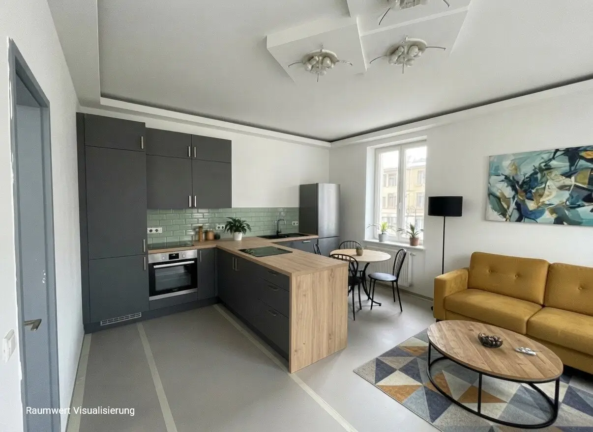 MODERN ATTIC APARTMENT | 1 room | approx. 30 m² living area | quiet courtyard location | 3rd floor