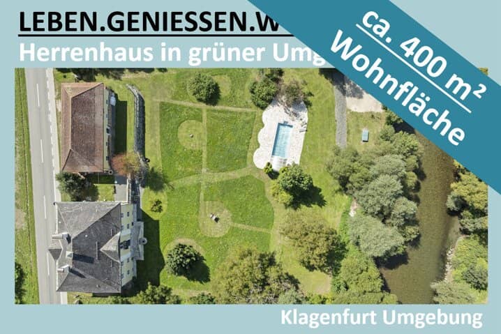 HERRENHAUS IN GRÜNER UMGEBUNG IN KÄRNTEN