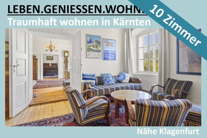 HERRENHAUS IN GRÜNER UMGEBUNG IN KÄRNTEN