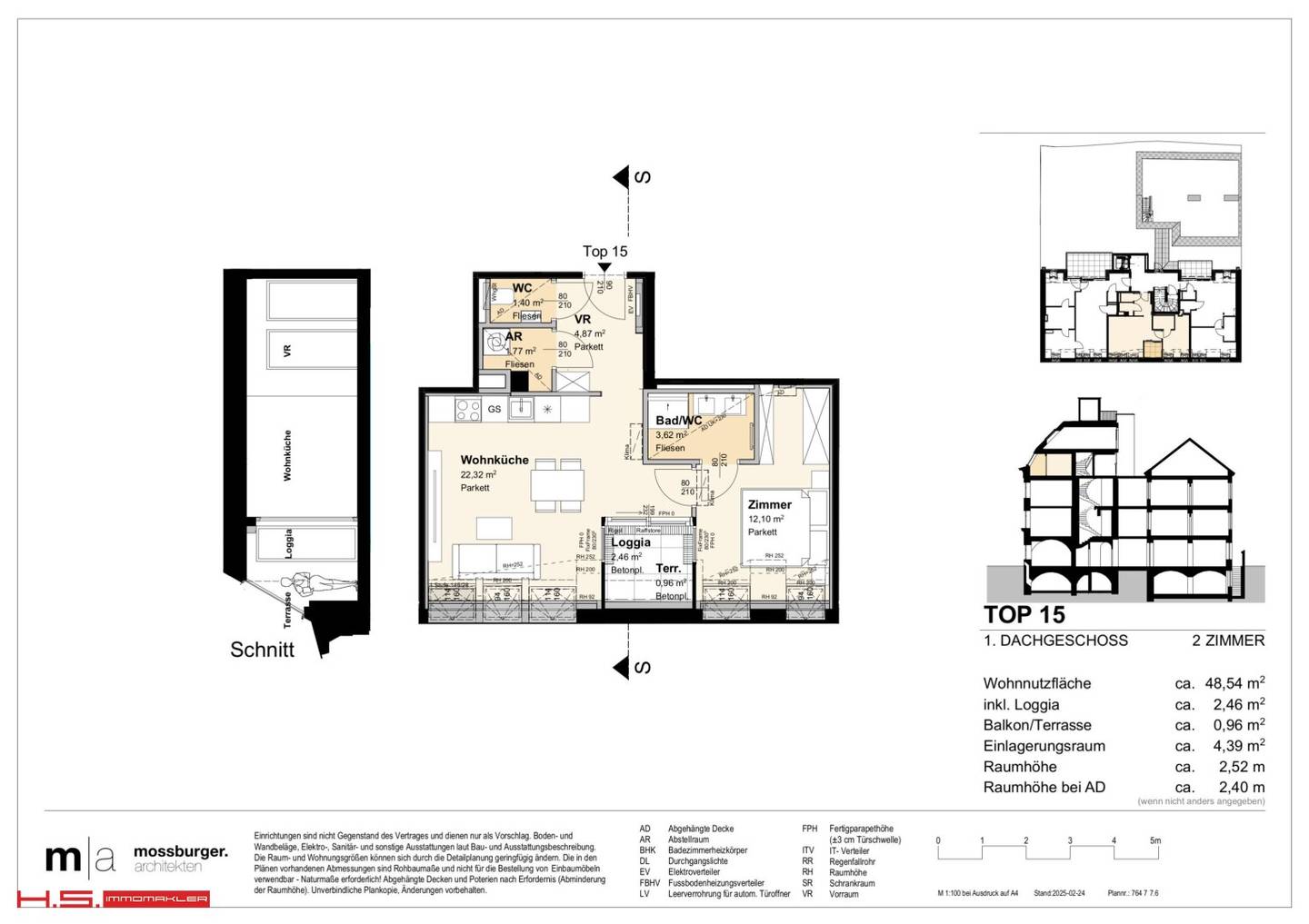 FAST 4. BEZIRK - 1. DG - HIGH END ERSTBEZUG mit LOGGIA -  RESTAURIERTES BIEDERMAIERHAUS -  GRÜNBLICK - RUHELAGE -