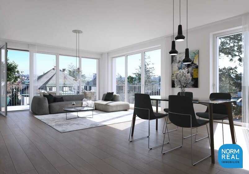 Traumhafte DG-Wohnung in 1190 Wien: Dachterrasse mit Swimmingpool – Ihr Erstbezug wartet!