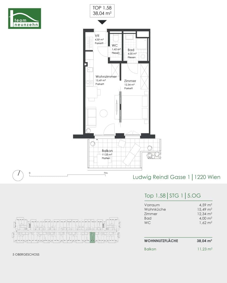 A top-class project awaits you - your new home in a prime location of the 22nd district