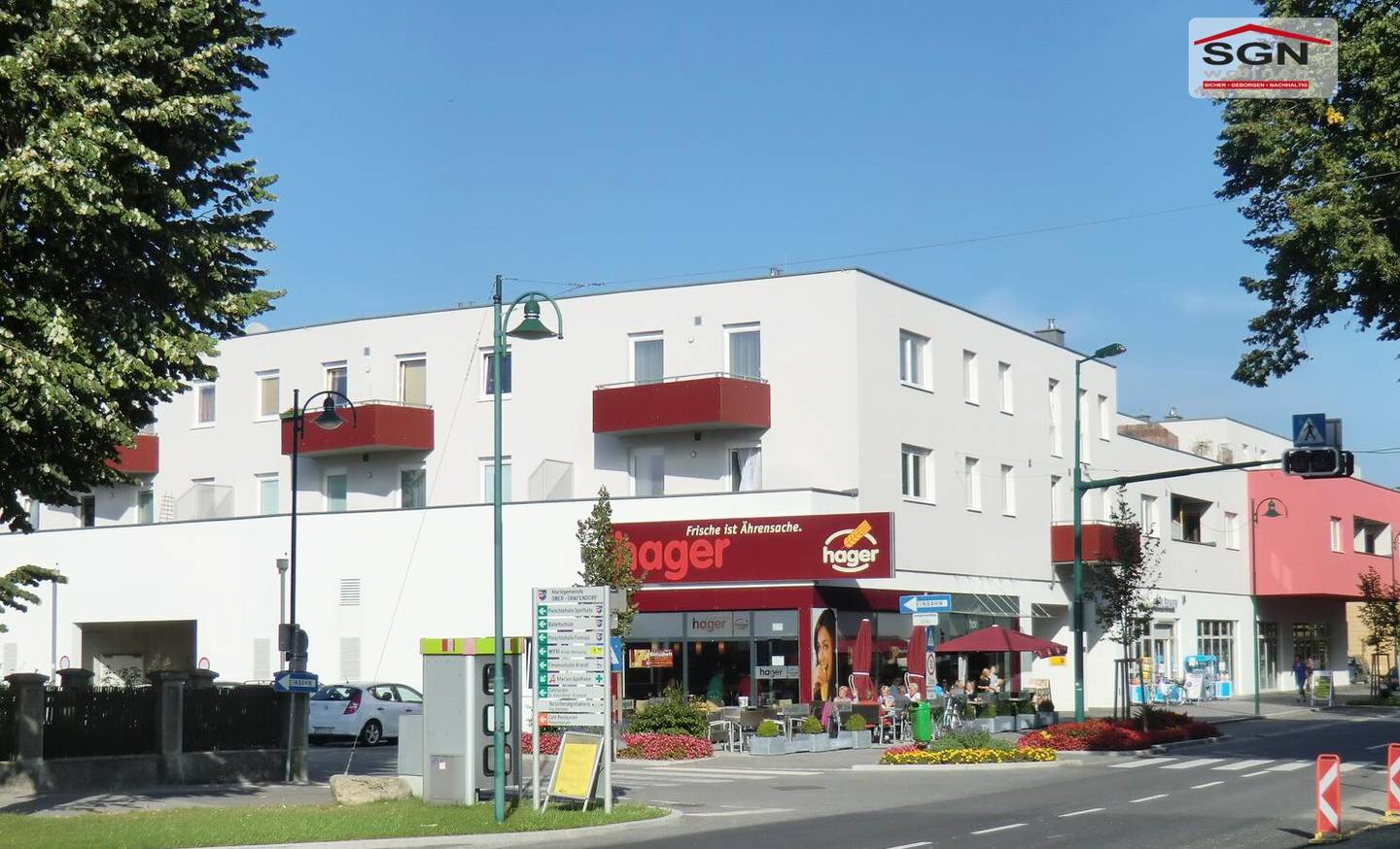 Subsidized 3-room apartment and covered car parking space