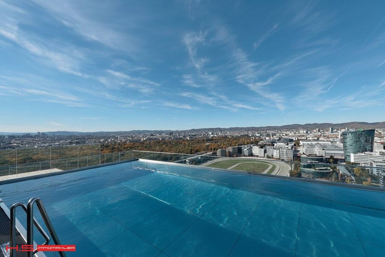 THE GREENVIEW TOWER - TERRACE DREAM - WIEN PANORAMIC VIEW - 26th FLOOR - INFINITY POOL - WELLNESS - GARAGE
