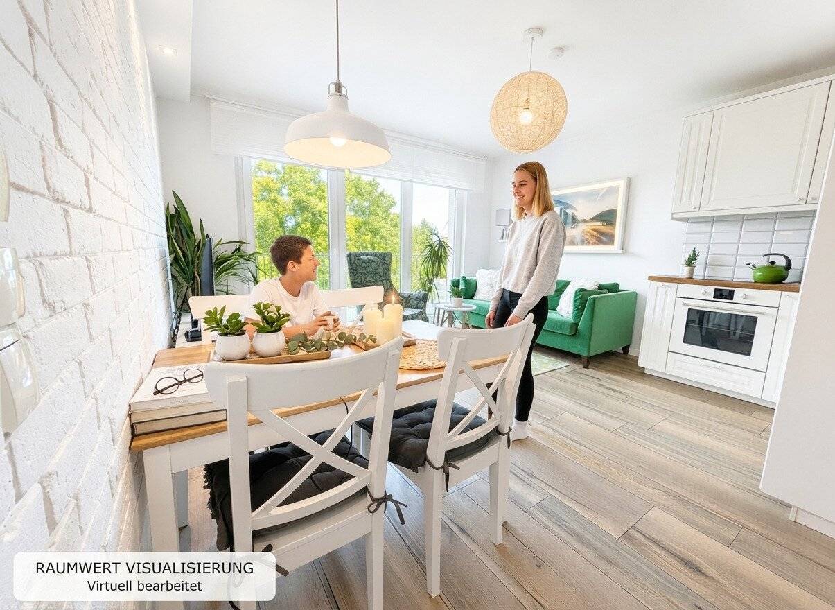 ARCHITEKTEN-WOHNUNG | MÖBLIERT | BJ 2016 | 2 Zimmer | ca. 50 m² NFL | Wohnküche | Balkon