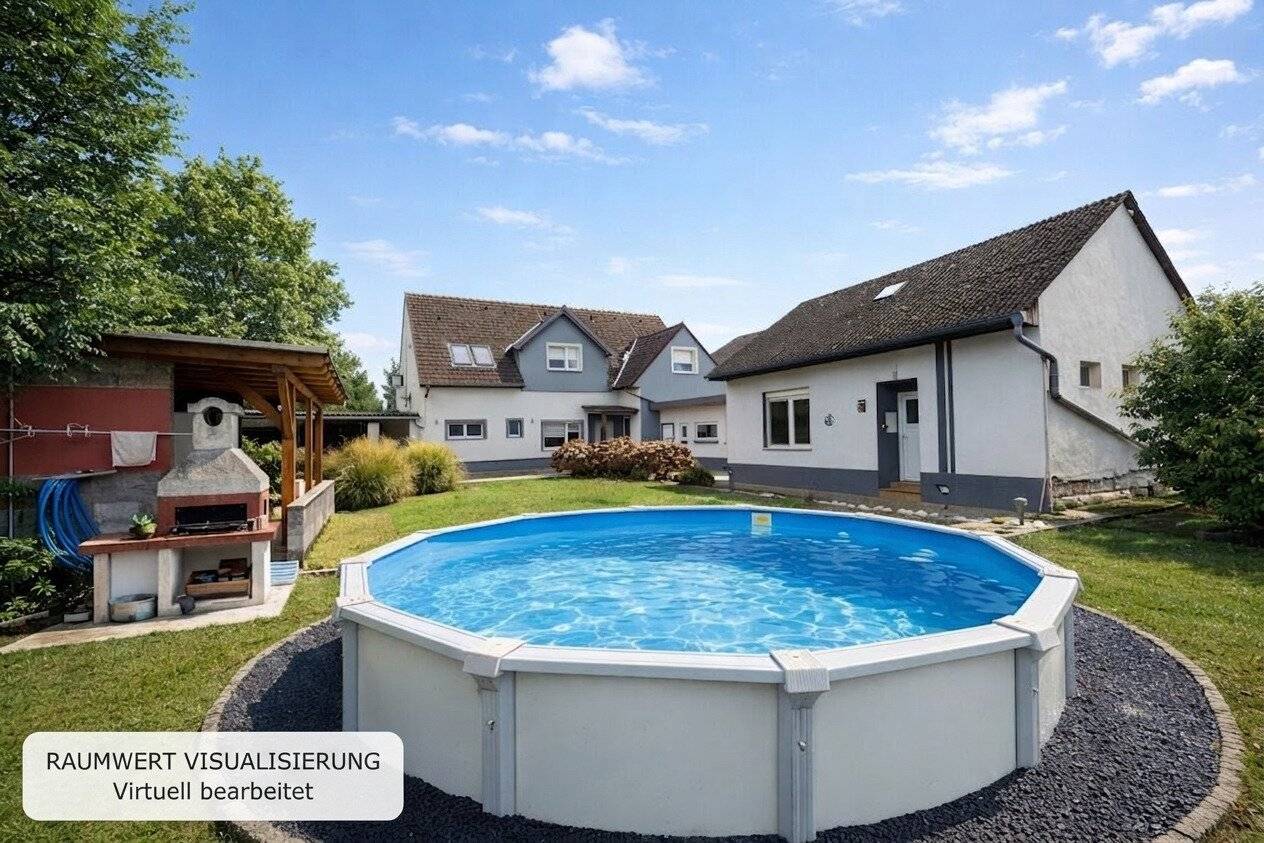 VIEL PLATZ FÜR IHRE IDEEN | Haupthaus &amp; Nebengebäude | 7 Zimmer | Pool | Großer Garten