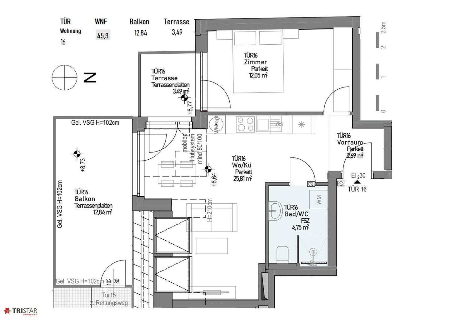 NEU! • Photovoltaik • Bezugsfertig • Balkon/Terrasse • 1220 Wien