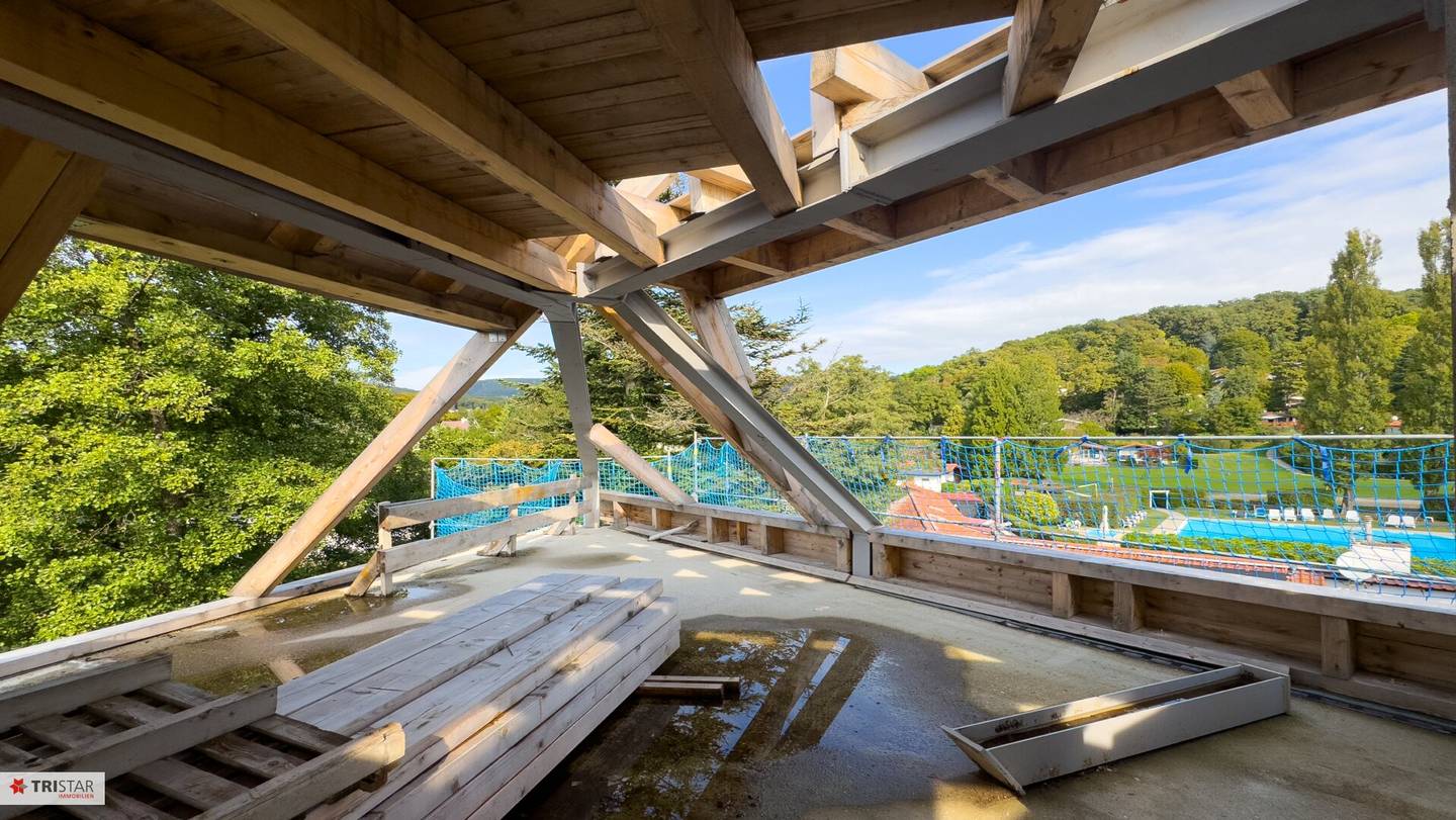 Investment at Wolfersberg, Architecture and Nature United, 18 Units, 26 Garage Spaces, Roof Gardens with Pool, Forest Panorama