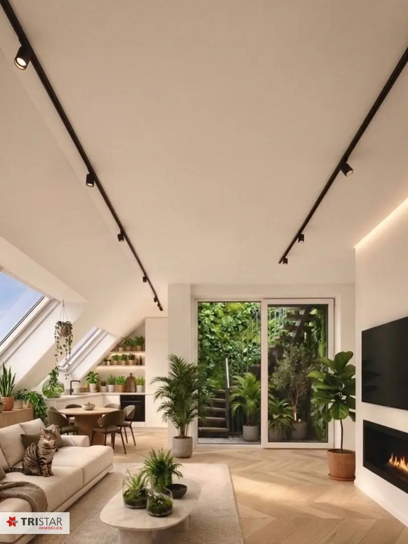 Dream attic apartment in 1120 Vienna, first occupancy with terrace and atrium