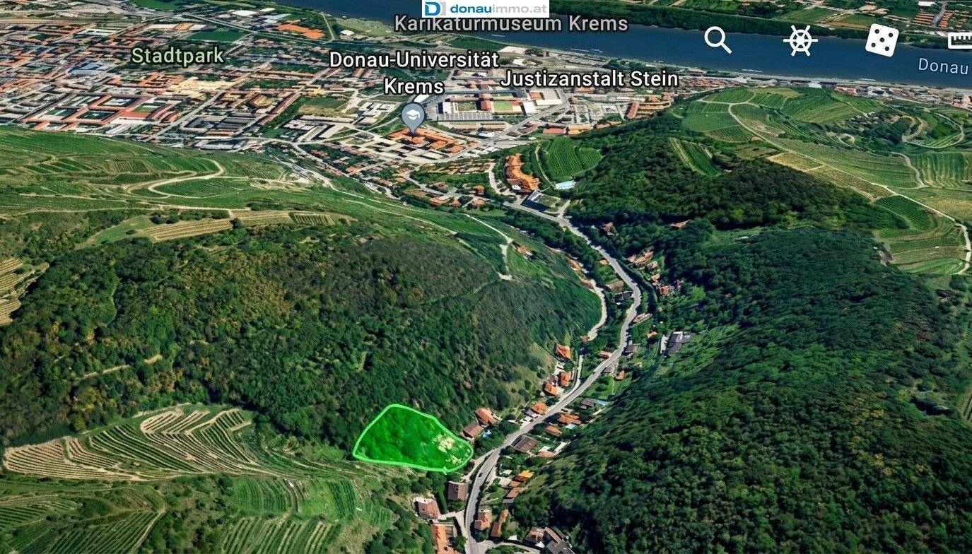 Baugrundstück mit angrenzenden Wald - Mitten in Krems