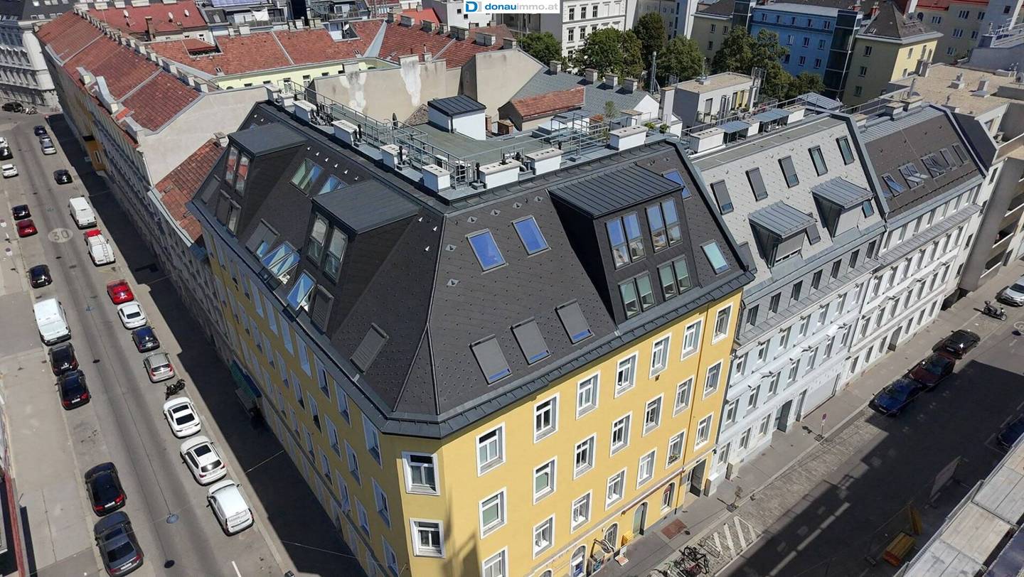 Erstbezug 3-Zimmer Dachgeschosswohnung mit ruhiger Terrasse und Klimaanlage - 500 m zur U3