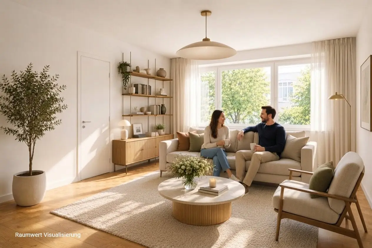 GRÜNOASE in Hofruhelage | 3 Zimmer | 77 m² | Balkon | Nähe Lainzer Tiergarten