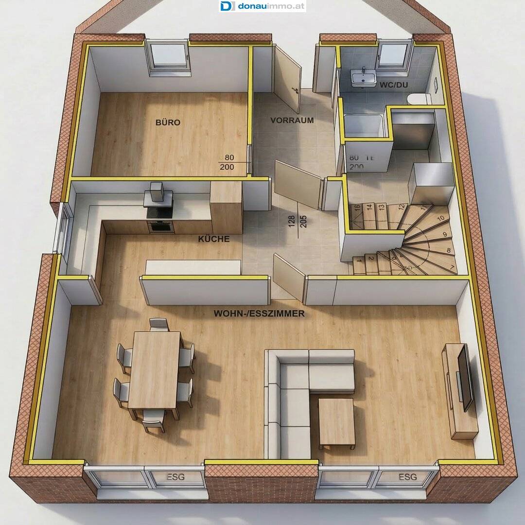 Neubau | Modernes Holzmassivhaus in Dreistetten