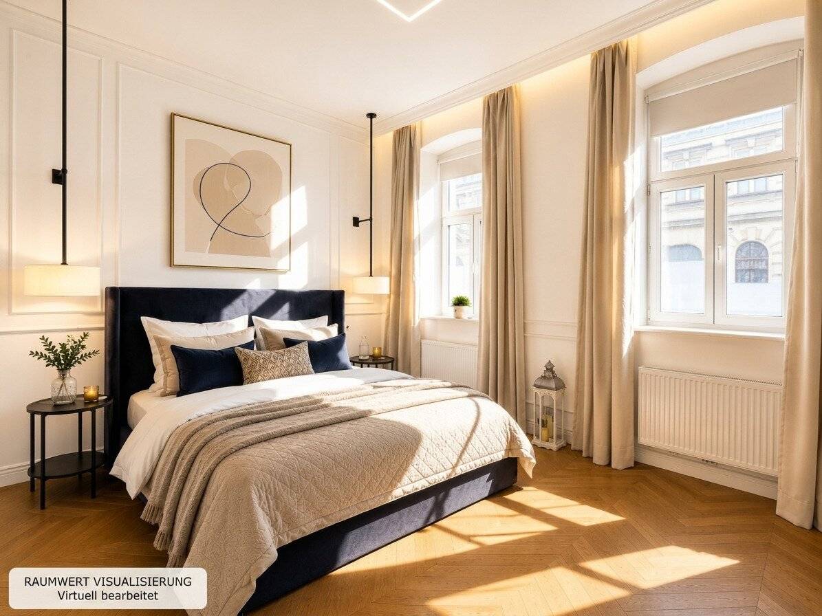 Old building charm near Pilgramgasse | approx.108 m² | 3 rooms | Fitted kitchen | Core renovated | Urban and centrally located