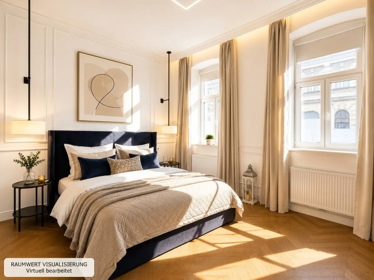 Old building charm near Pilgramgasse | approx.108 m² | 3 rooms | Fitted kitchen | Core renovated | Urban and centrally located