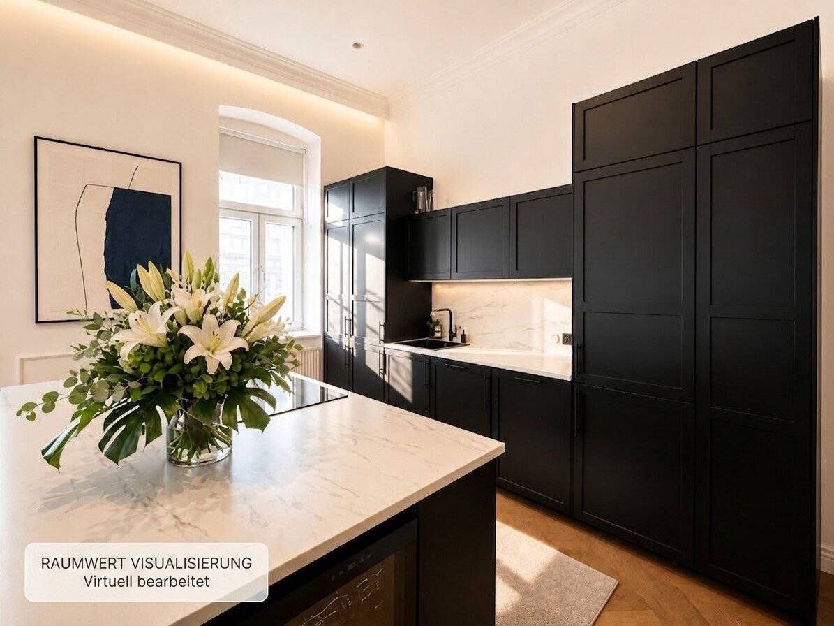 Old building charm near Pilgramgasse | approx.108 m² | 3 rooms | Fitted kitchen | Core renovated | Urban and centrally located