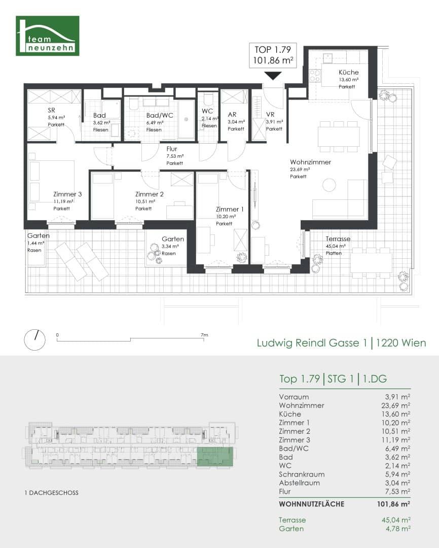A top-class project awaits you - your new home in a prime location of the 22nd district!
