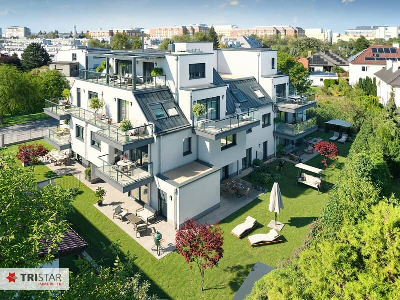 Modern garden apartment in 1220 Vienna: First occupancy with terrace and solar energy