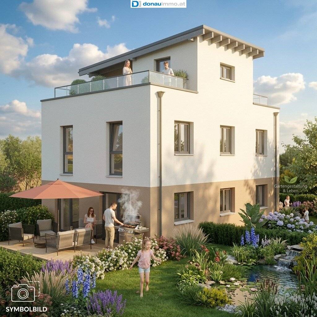 Wohnen in Premium-Lage | Stilvolles Massivhaus mit zwei Dachterrassen