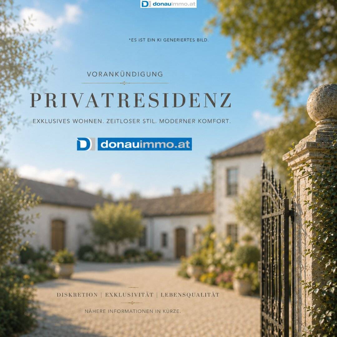 Vorankündigung Diskret Exklusiv! Beeindruckende Privatresidenz in St. Pölten!