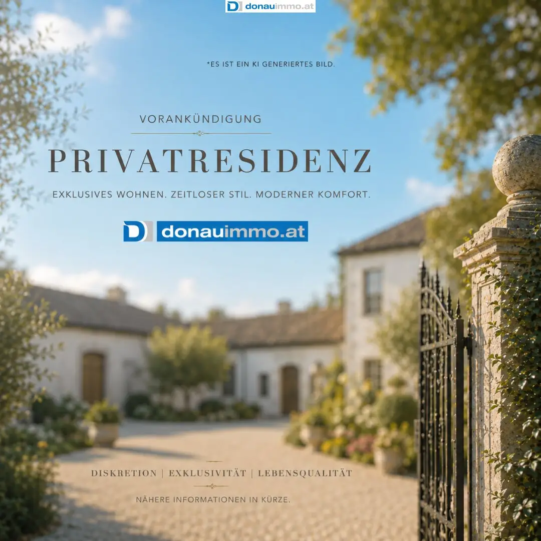Vorankündigung Diskret Exklusiv! Beeindruckende Privatresidenz in St. Pölten!