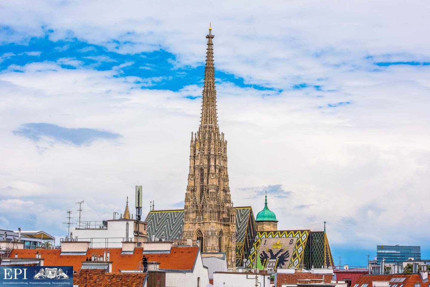 Exclusive penthouse apartment in prime location  Stunning terrace with view of the Stephansdom