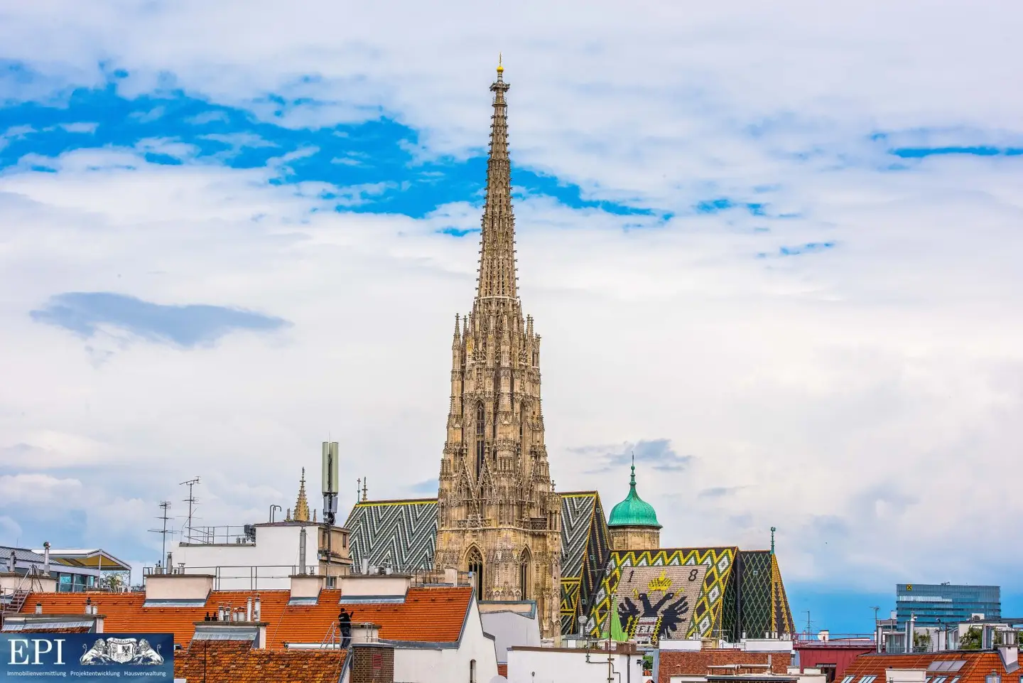 Exklusive Penthouse-Wohnung in bester Lage Traumhafte Terrasse mit Blick auf den Stephansdom