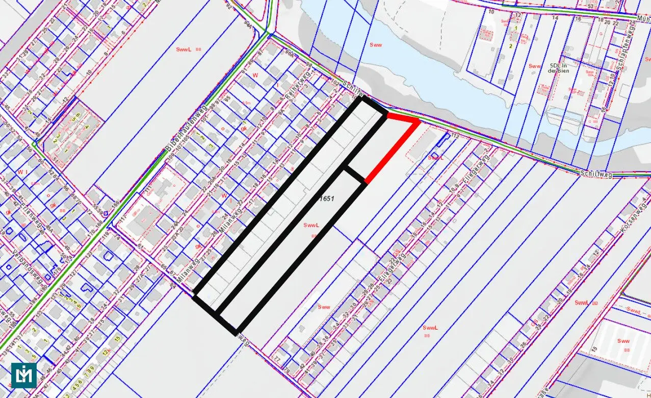 DEVELOPMENT LAND IN 1220 VIENNA / GRASSLAND AT THE UPPER MÜHLWASSER (KG 01651 ASPERN, EZ 323, 597)