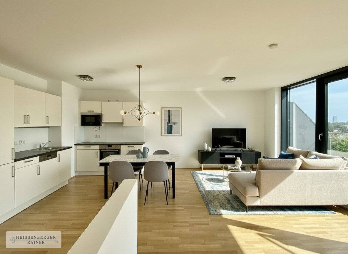 PANORAMABLICK ZWISCHEN ALTER DONAU UND DONAUZENTRUM /// MODERNE TERRASSENWOHNUNG /// VORSTEUERABZUG MÖGLICH