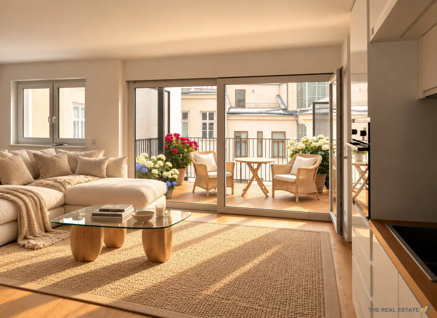 Spacious apartment with terrace, low energy, freely rentable