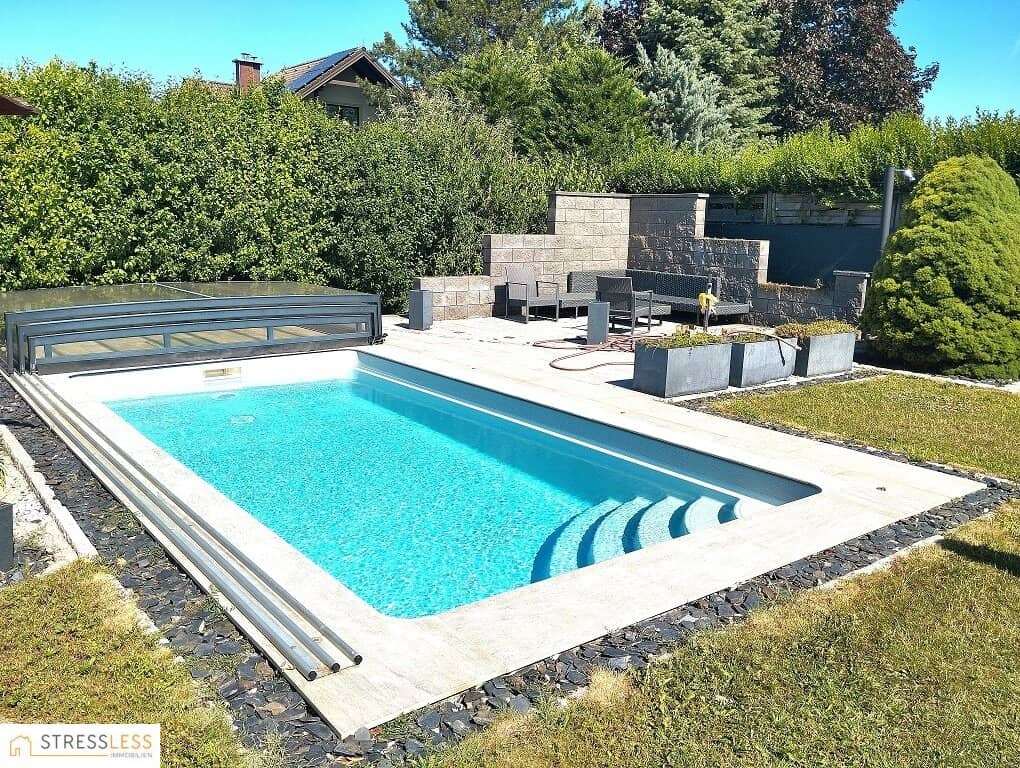PROVISIONSFREI !      Diesen Sommer bereits im eigenen Haus mit eigenem Pool und Grillplatz genießen!    Urlaubsfeeling pur!